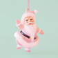 Retro Dancing Christmas Santa Ornament