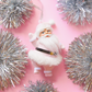 Retro Dancing Christmas Santa Ornament