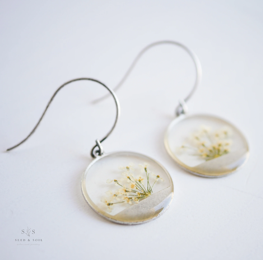 Horizon Queen Anne's Lace Earrings - Seed and Soil