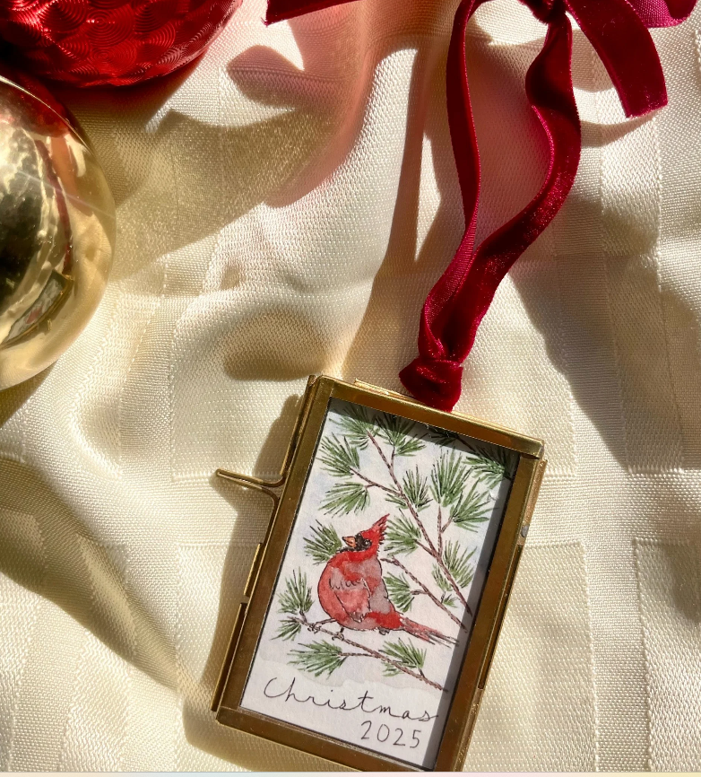 Cardinal Mini Framed Ornaments