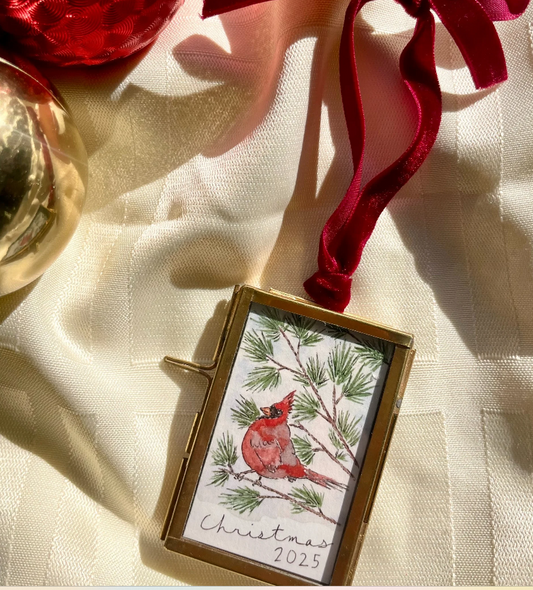 Cardinal Mini Framed Ornaments