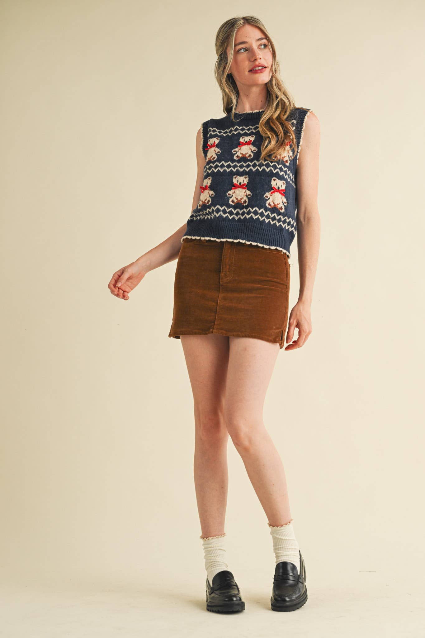 Bears 'n Bows Sweater Vest