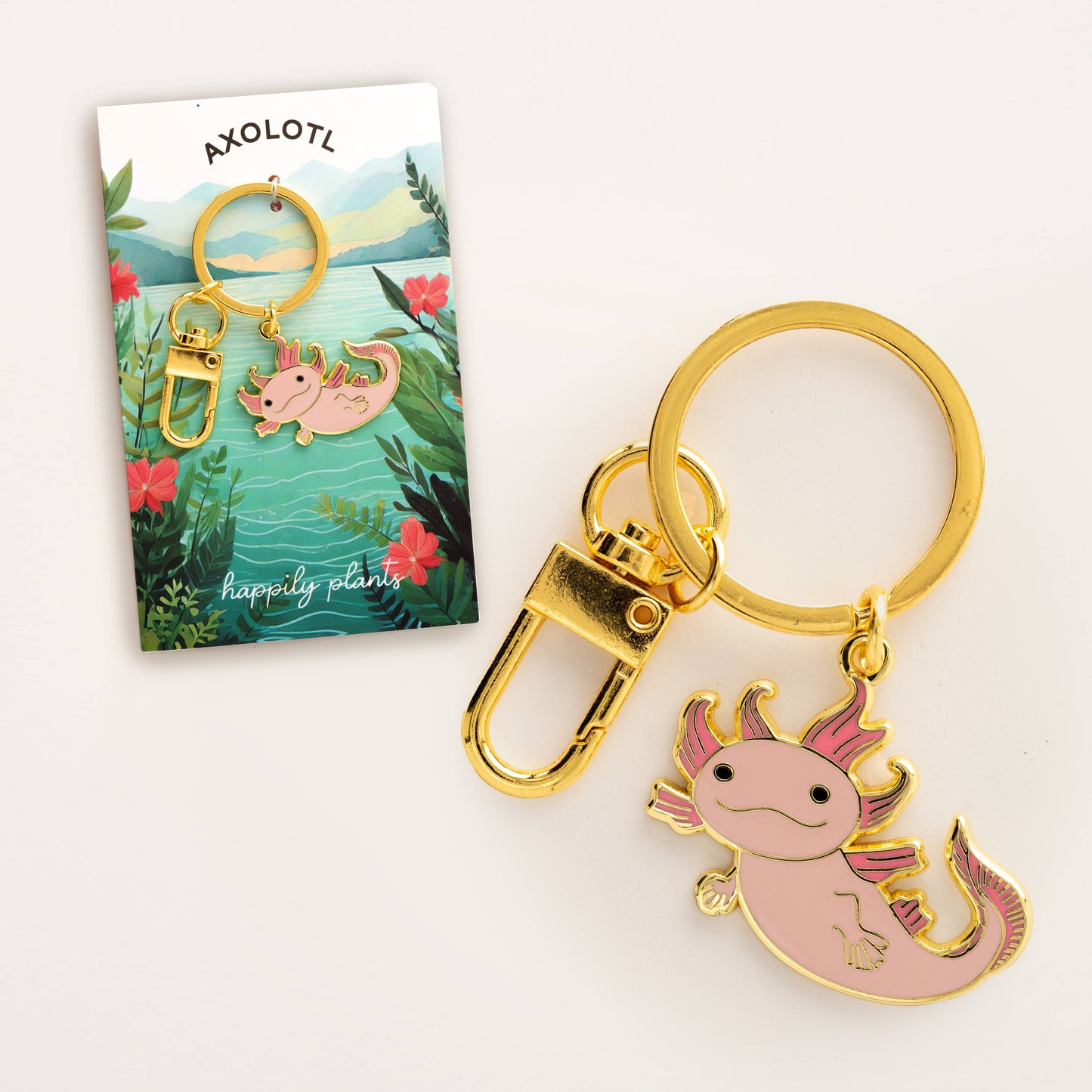 Axolotl Keychain & Bag Charm
