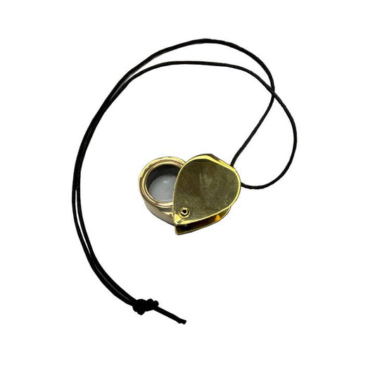 Mini Folding Magnifier on Cord Necklace