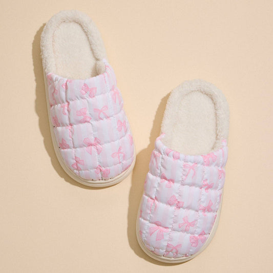 Pasture Pink Quilted Slippers