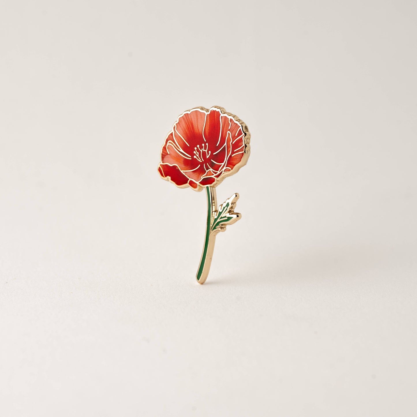 Poppy Pin Brooch