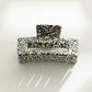 Multicolor Rectangular Claw Clip - Medium