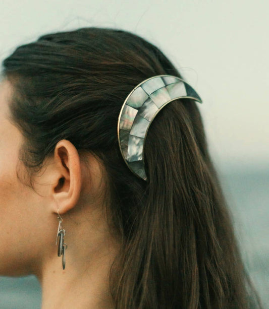 Chandra Crescent Moon Hair Pin