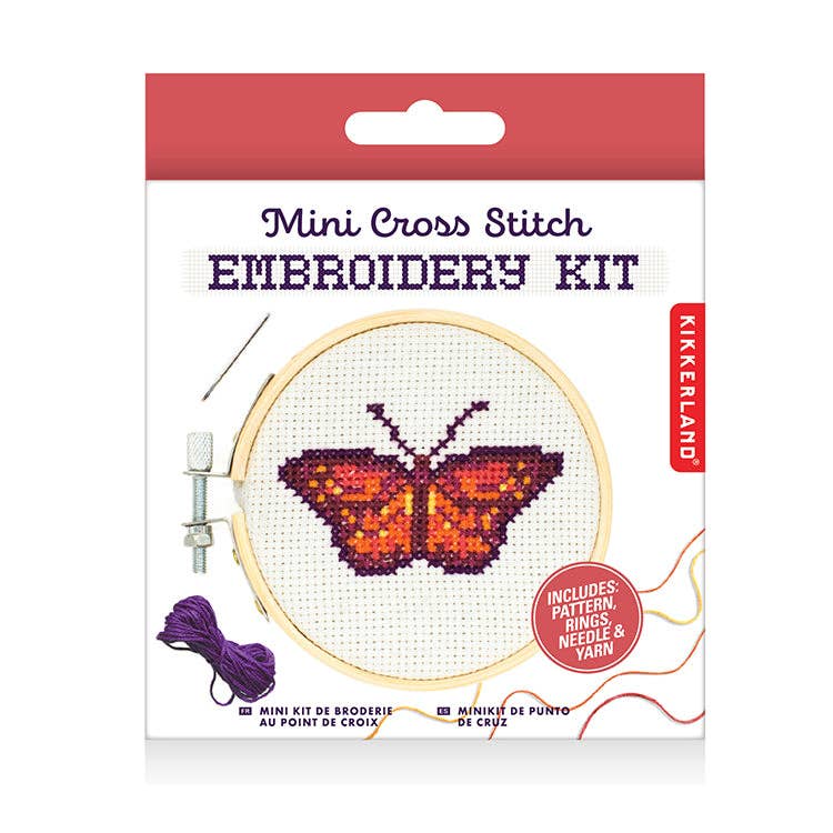 Butterfly Mini Cross Stitch Embroidery Kit