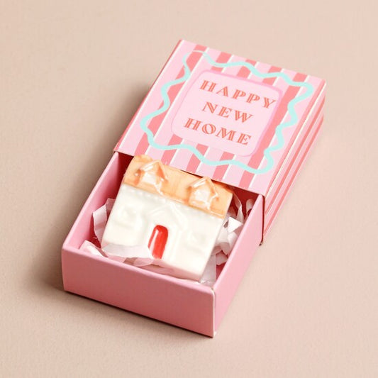 Ceramic Knick-Knack and Matchbox - House