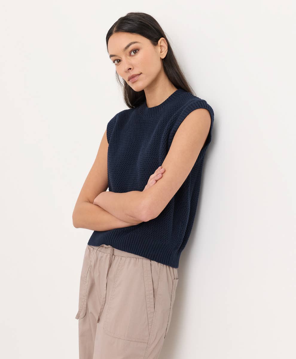Shoreline Relaxed Knit Vest