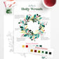 Holly Wreath Watercolor Paint Kit