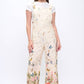 Butterfly Garden Cream Overalls