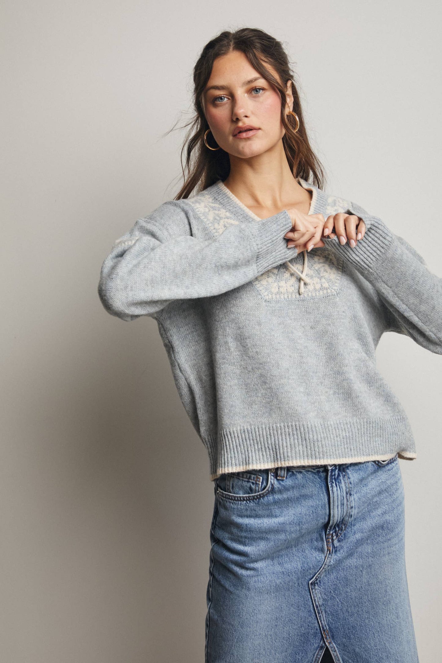 Misty Shoreline Sweater