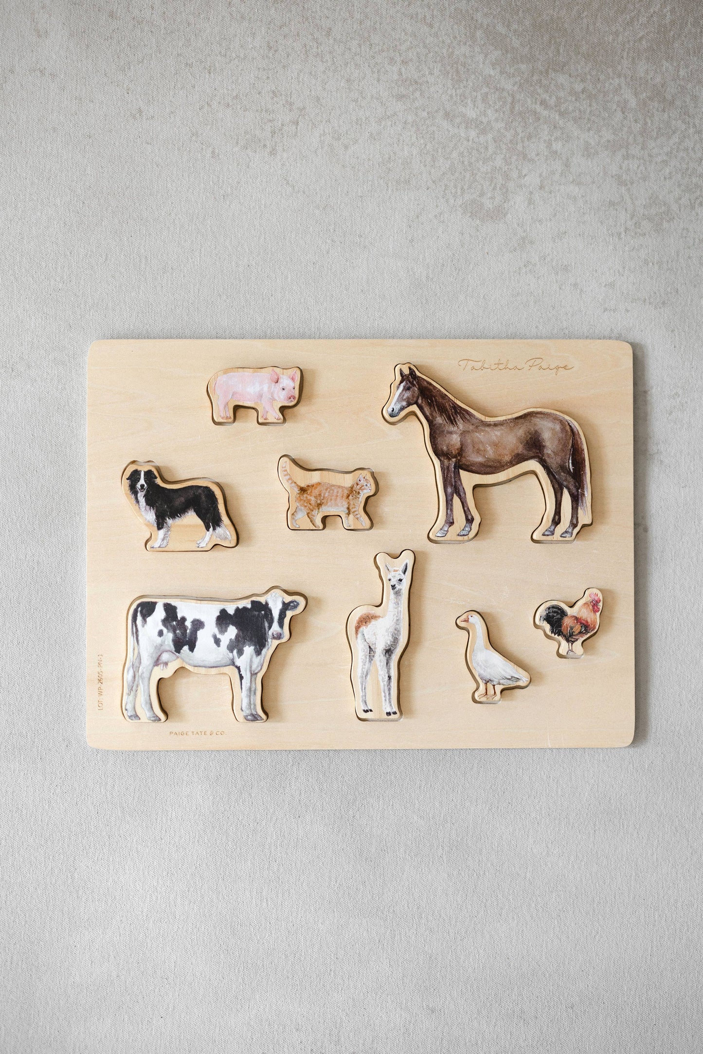 Farm Animals Wooden Puzzle
