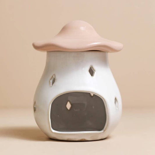 Pink Mushroom Wax Melt Burner