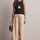 Willow Ruffle Hem Wide-Leg Pants
