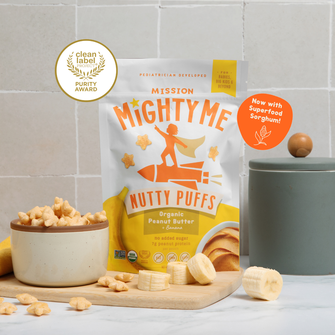 Organic Banana Peanut Butter Nutty Puffs Kid & Baby Snacks
