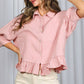 Dawn Ruffle Cotton Top
