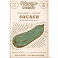 Zucchini Heirloom Garden Seed Packets