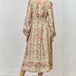 Beamin' Bohemian Floral Midi Dress