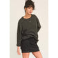 Oversized Crew Neck Long Sleeve Tee