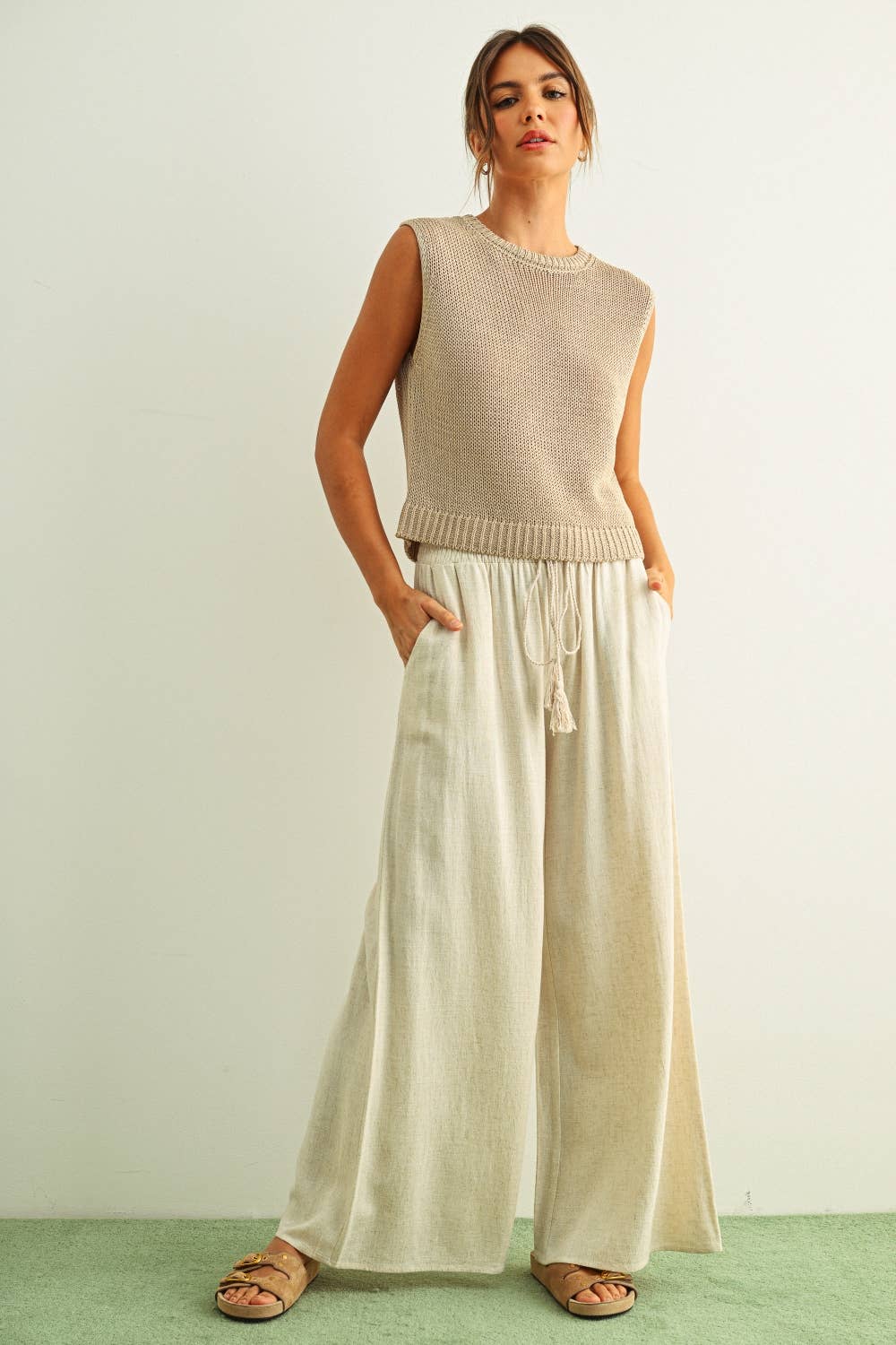 Aliya Sleeveless Knitted Top