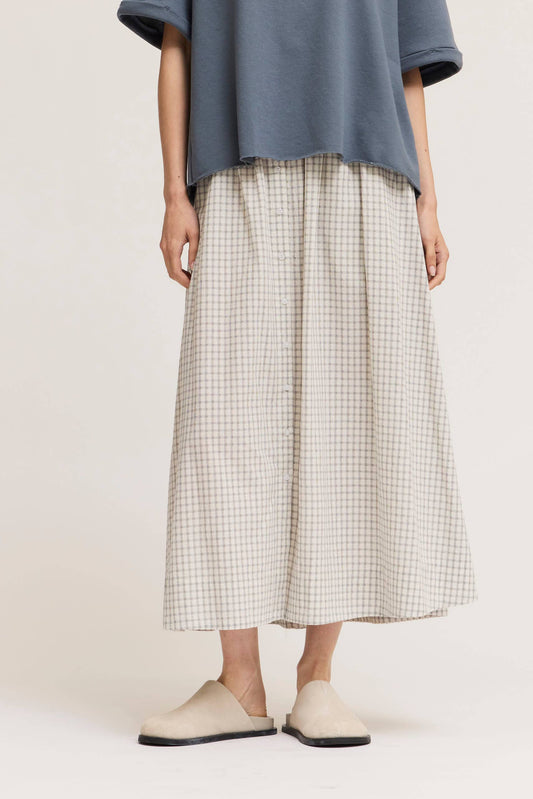 Perfect Plaid Button Down Skirt