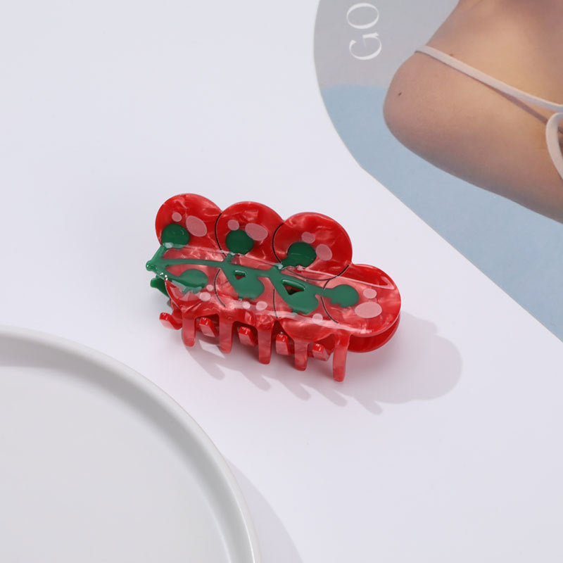 Tomato on the Vine Claw Hair Clip