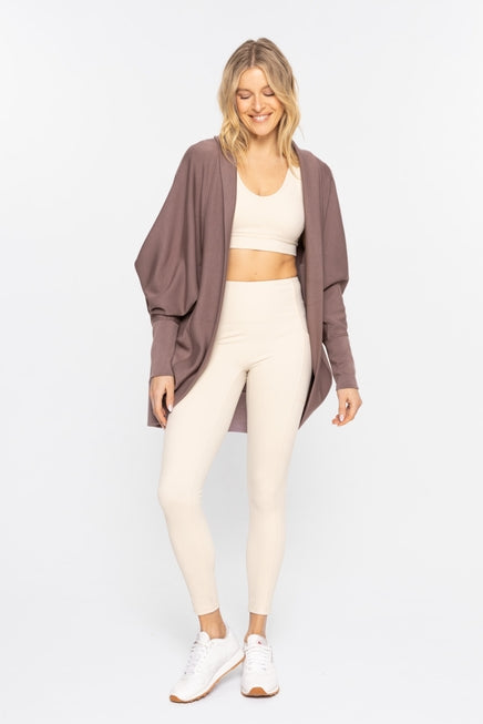 Lounge Anywhere Cocoon Cardigan - Mocha