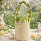 Canvas Ruffle Easter Basket