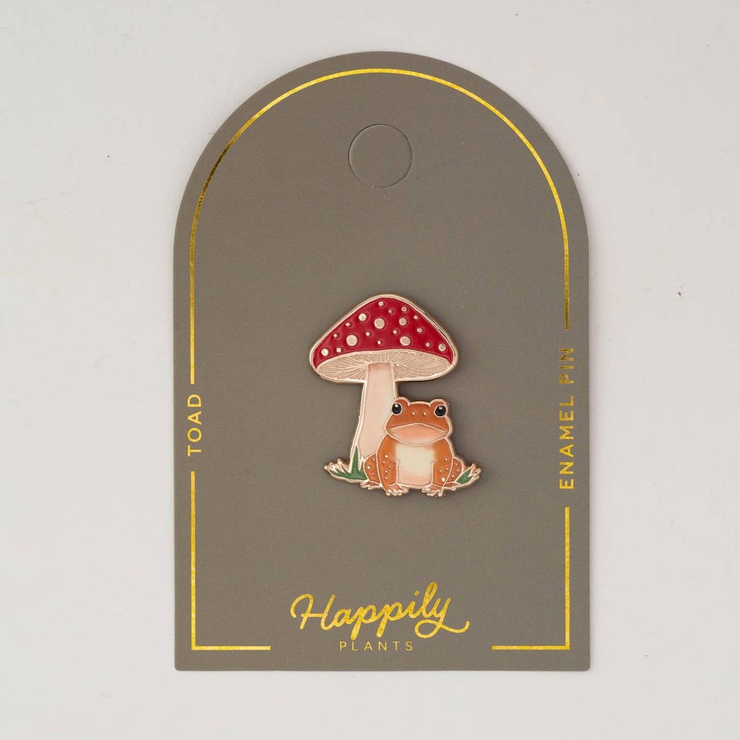 Toad & Mushroom Pin