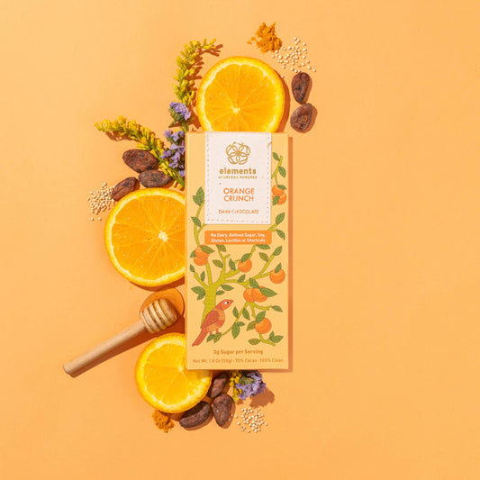 Orange Crunch 70% Dark Chocolate Bar | Dairy-free | Snack