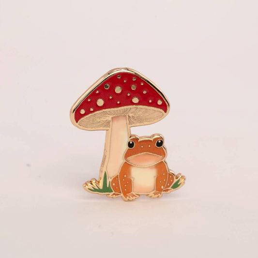 Toad & Mushroom Pin