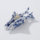 Blue Floral Sardine Claw Clip
