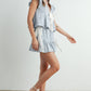 Breezy Ruffle Tie-Front Top