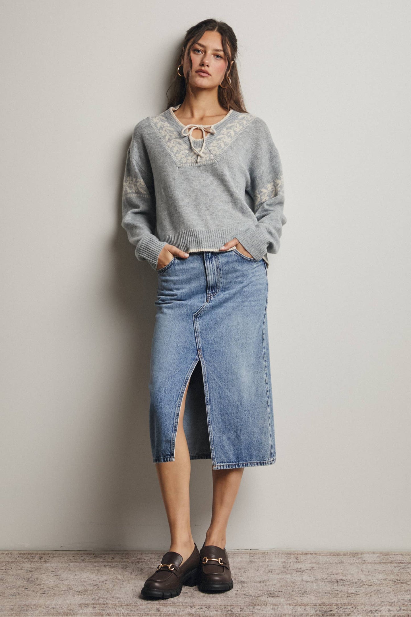 Misty Shoreline Sweater