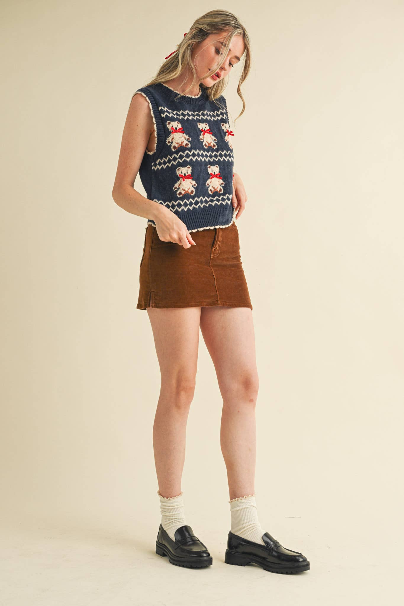 Bears 'n Bows Sweater Vest