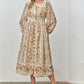 Beamin' Bohemian Floral Midi Dress