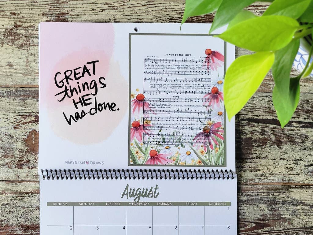 2026 Hymn Calendar: A Year of Praise and Encouragement