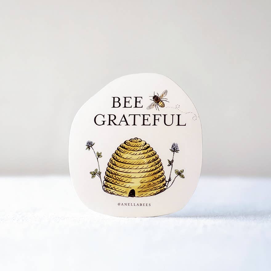 "Bee Grateful" Vinyl Sticker