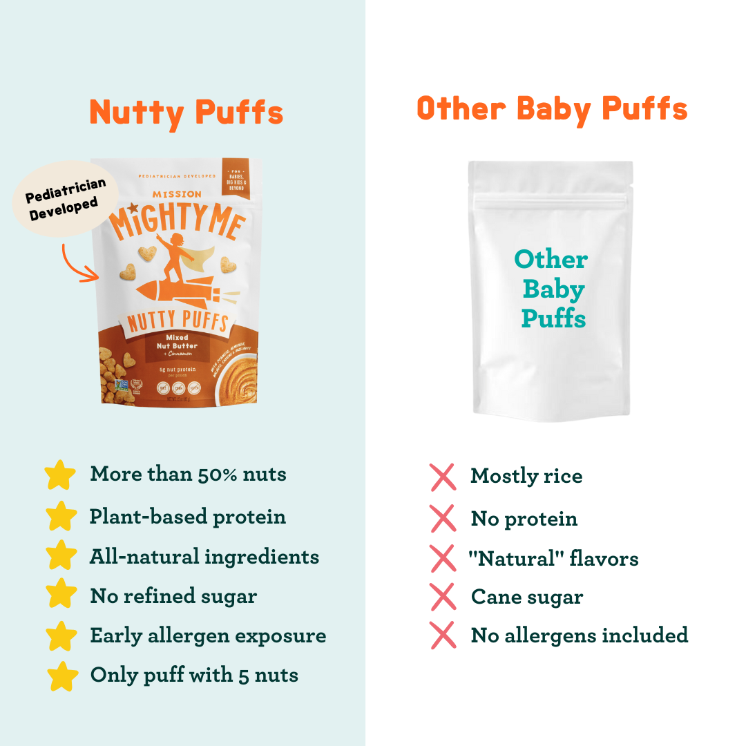 Organic Mixed Nut Butter Puffs Kid and Baby Snacks
