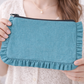 Travel Canvas Ruffle Pouch