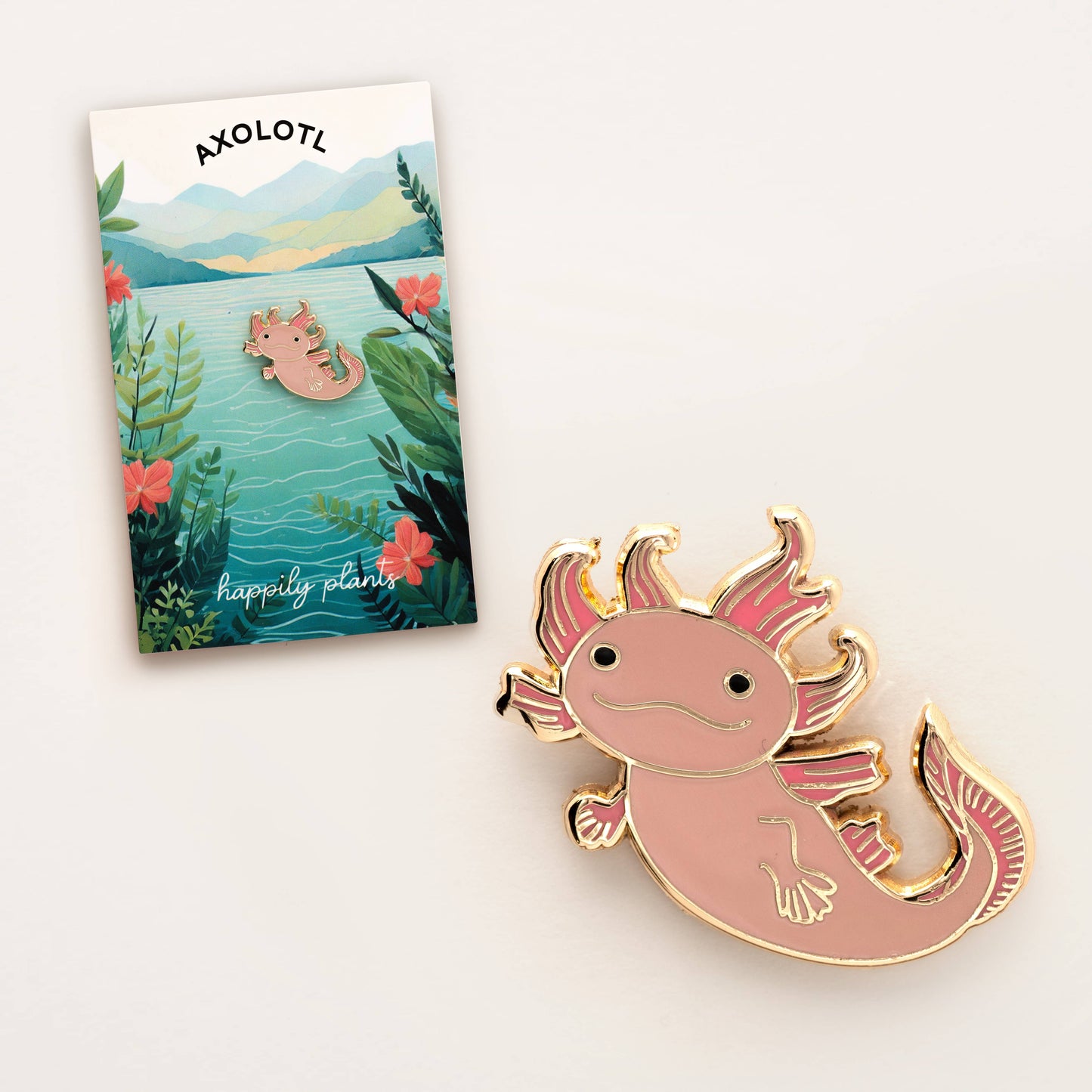  Axolotl Enamel Pin