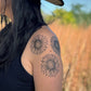 Sunflower Temporary Tattoo