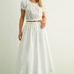 Cotton Clouds Maxi Skirt