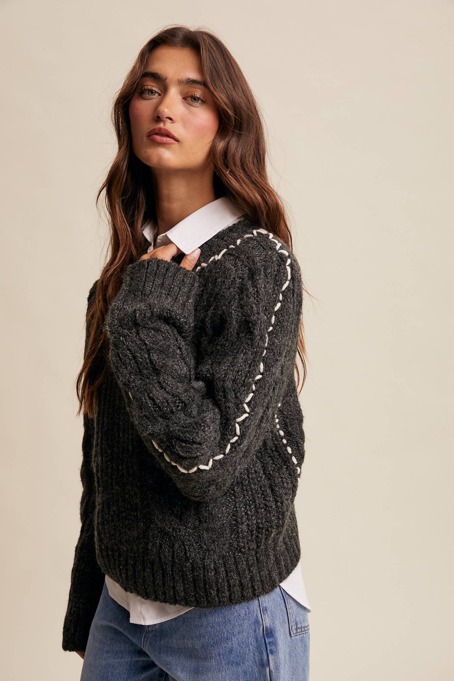 Midnight Mood Knit Sweater