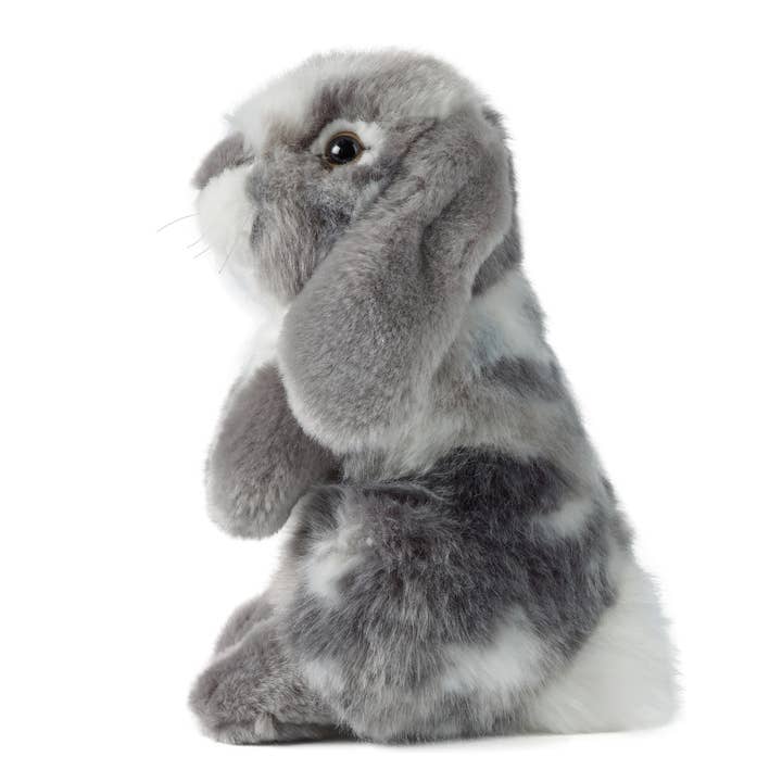 Sitting Grey Bunny Stuffed Animal