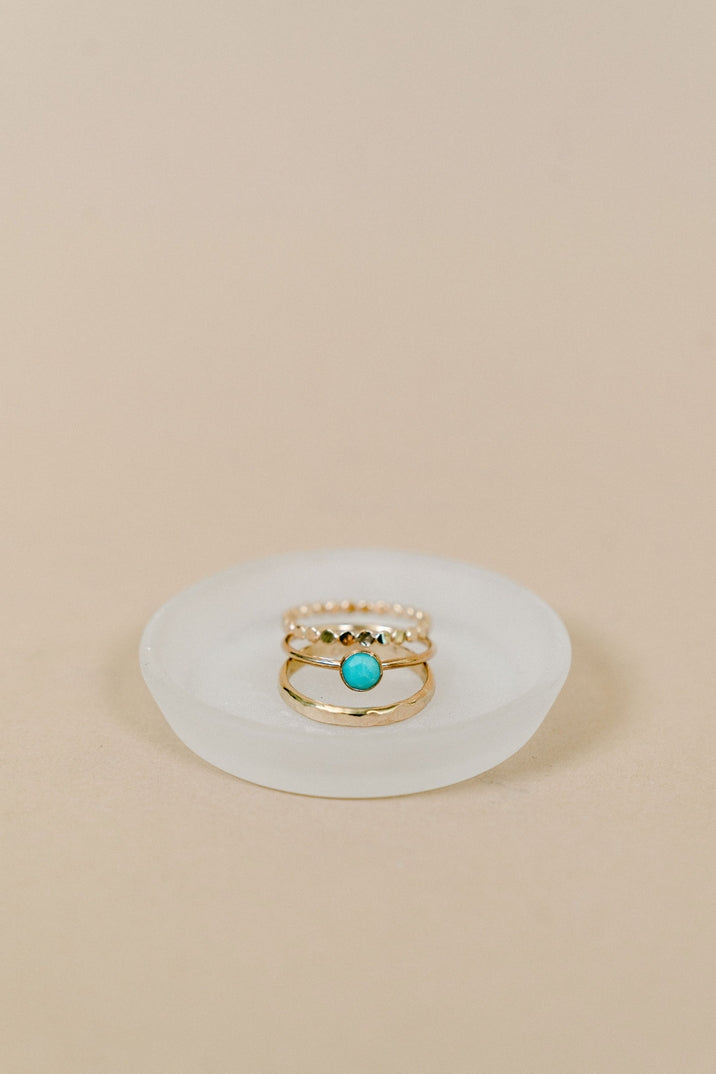 PREORDER - Thick Hammered Stackable Gold Ring