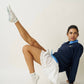 Garland Cropped Crew Grip Sock